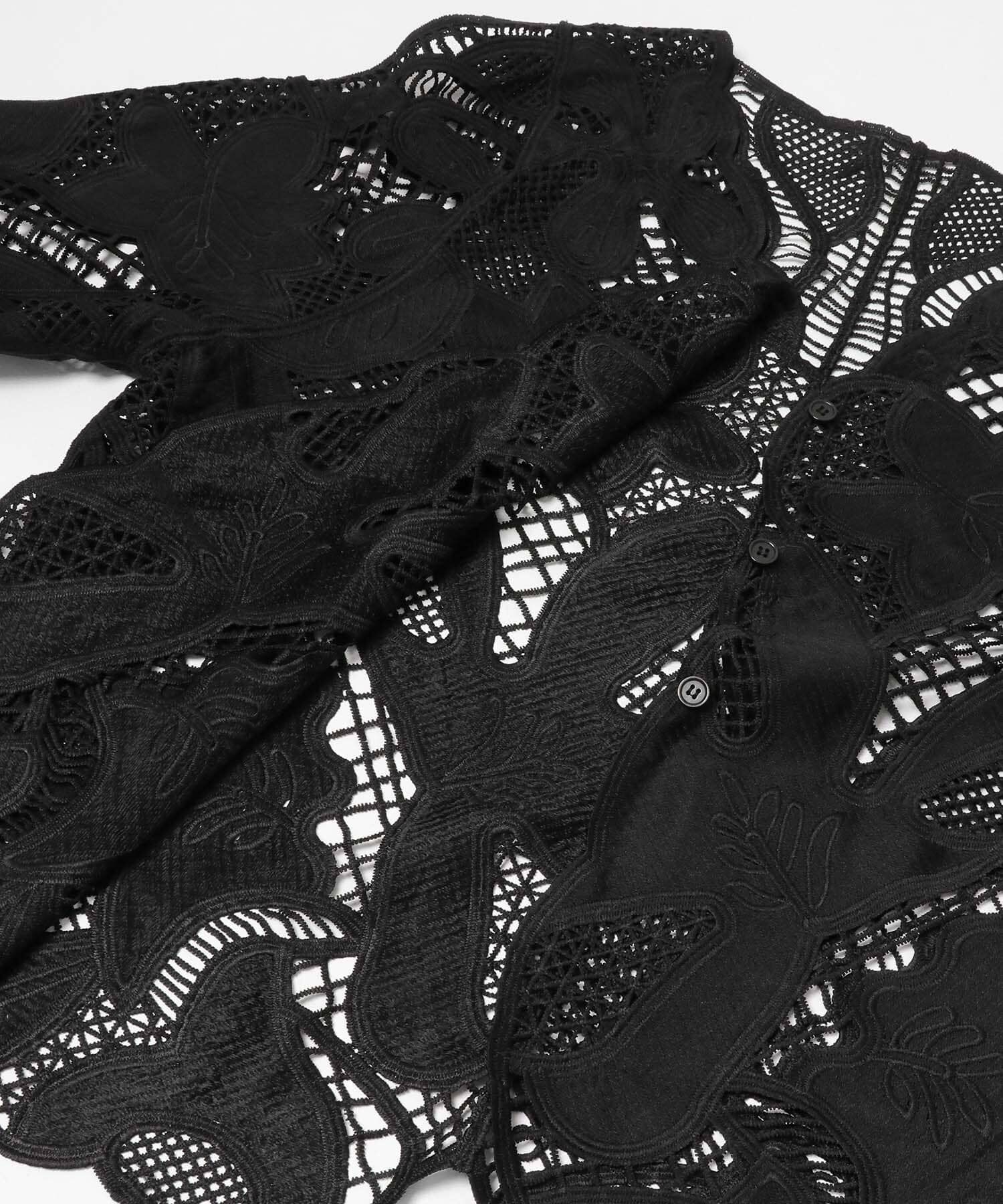 SENSE OF PLACE by URBAN RESEARCH「ノーカラーレースジャケット」|ノーカラージャケット|