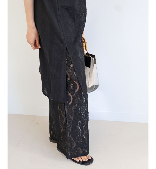  「vaneumレースファブリックドッキングパンツ」|その他|