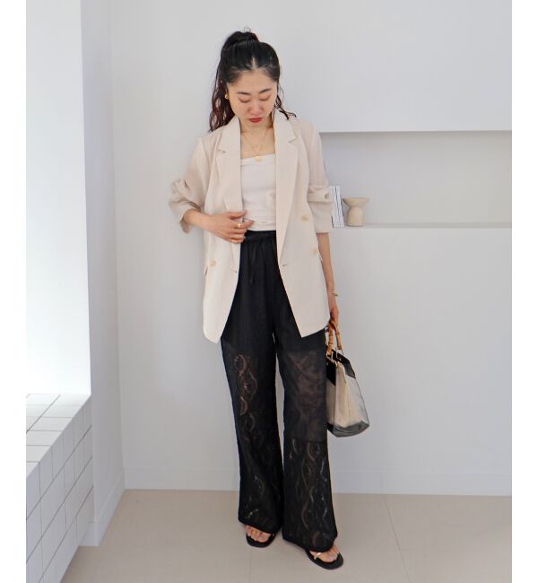  「vaneumレースファブリックドッキングパンツ」|その他|