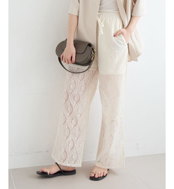  「vaneumレースファブリックドッキングパンツ」|その他|