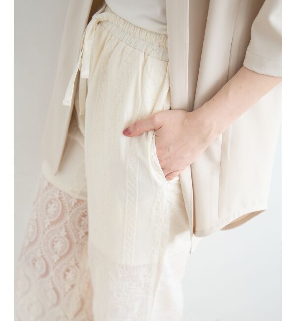  「vaneumレースファブリックドッキングパンツ」|その他|