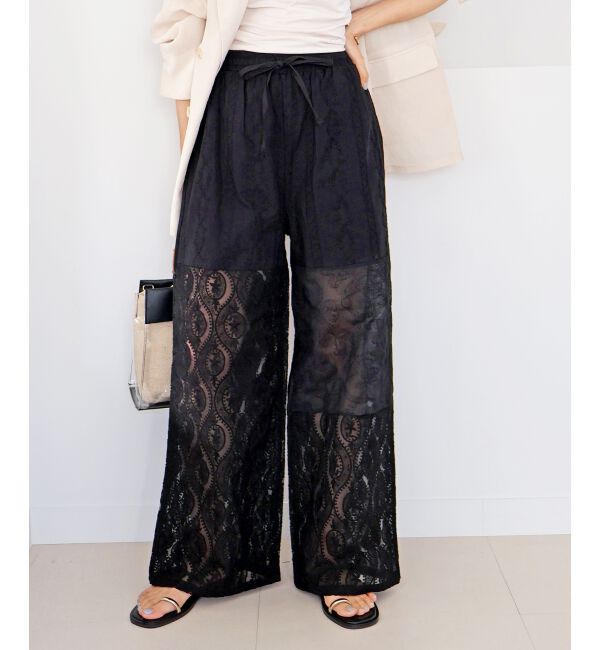  「vaneumレースファブリックドッキングパンツ」|その他|