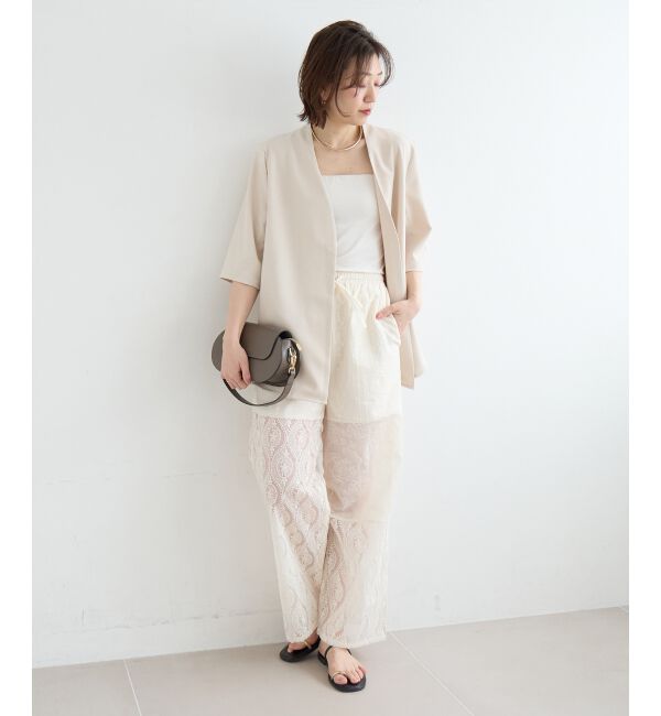  「vaneumレースファブリックドッキングパンツ」|その他|