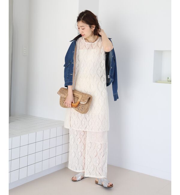  「vaneumレースファブリックドッキングパンツ」|その他|