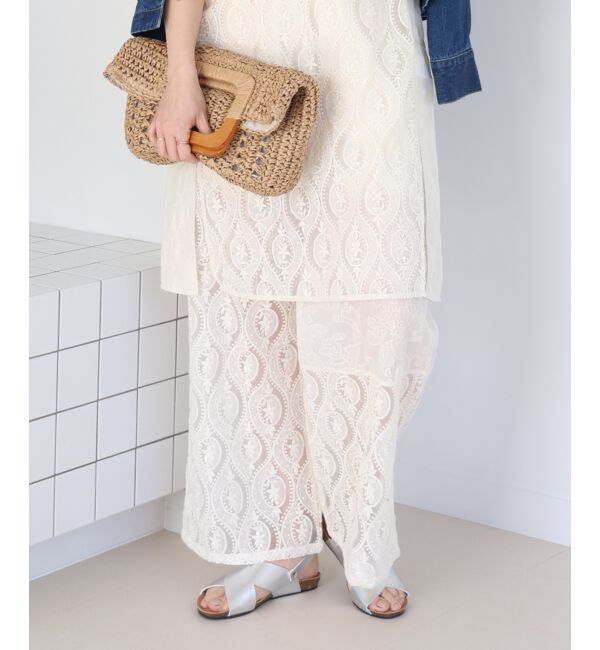  「vaneumレースファブリックドッキングパンツ」|その他|