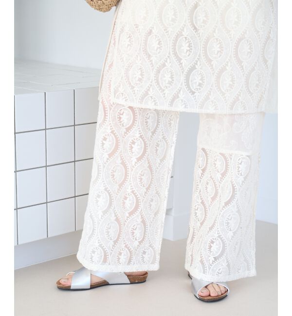  「vaneumレースファブリックドッキングパンツ」|その他|