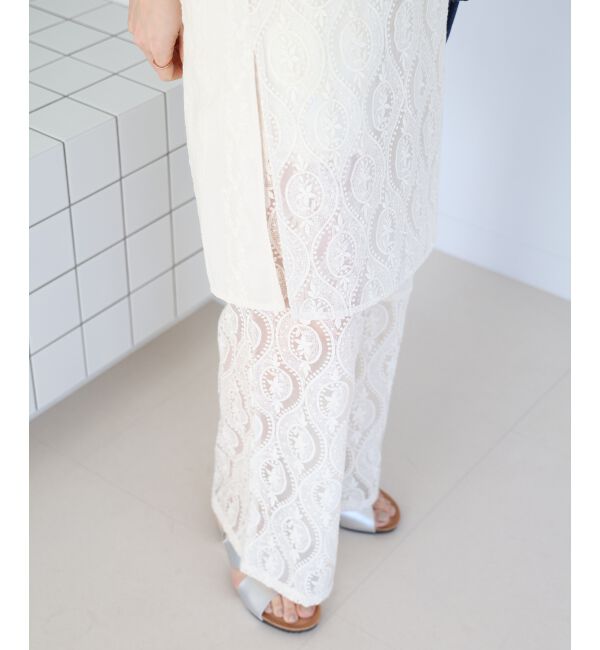  「vaneumレースファブリックドッキングパンツ」|その他|