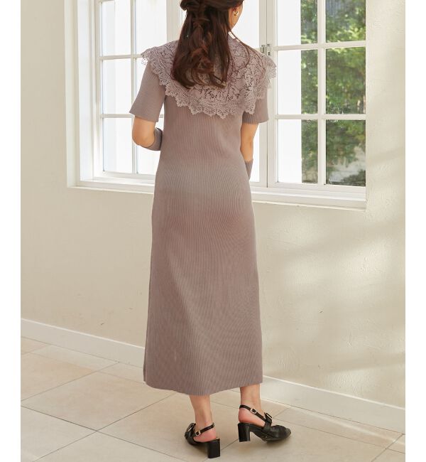 MAJESTICLEGON「レースカラーマルチwayニットワンピ」|その他|