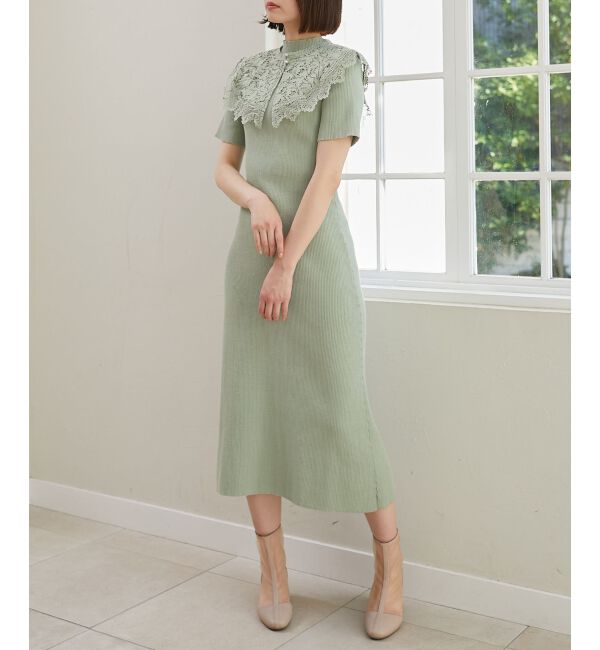 MAJESTICLEGON「レースカラーマルチwayニットワンピ」|その他|