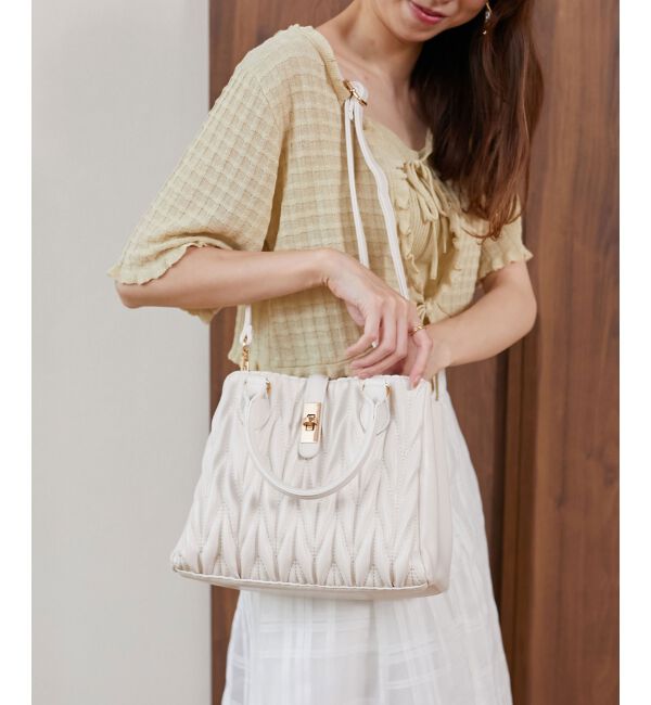 MAJESTICLEGON「クラシカルスクエアハンドバッグ」|ショルダー・メッセンジャー|