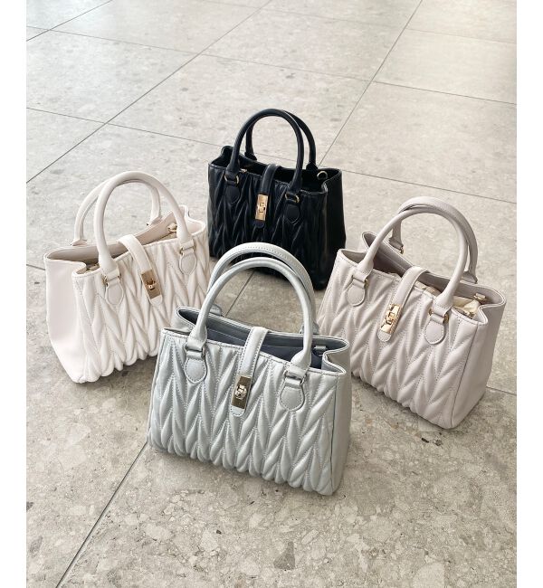 MAJESTICLEGON「クラシカルスクエアハンドバッグ」|ショルダー・メッセンジャー|