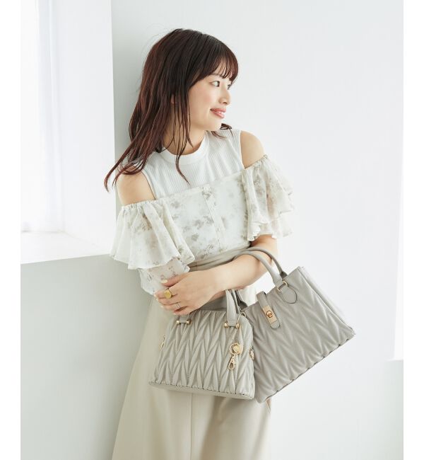 MAJESTICLEGON「クラシカルスクエアハンドバッグ」|ショルダー・メッセンジャー|