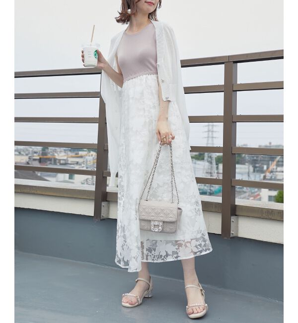 MAJESTICLEGON「レースアップノースリドッキングワンピ」|ワンピース|