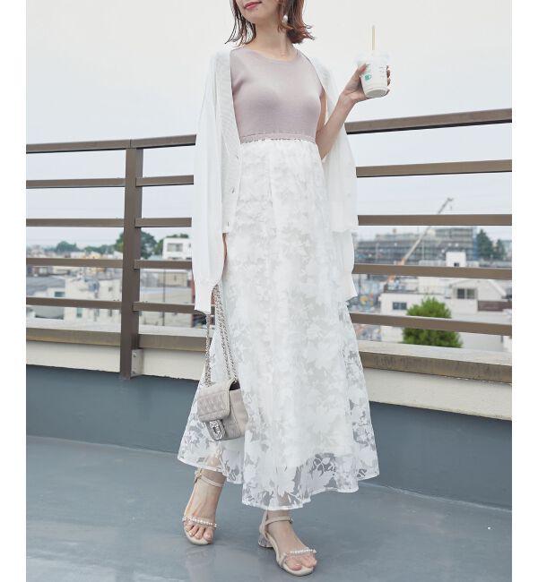 MAJESTICLEGON「レースアップノースリドッキングワンピ」|ワンピース|