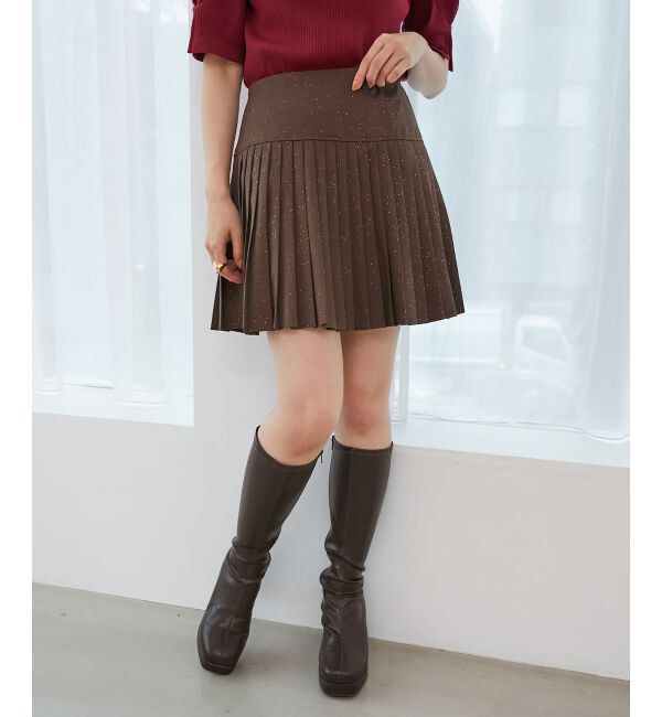  「◎アソートプリーツスカート」|スカート|ブラウン