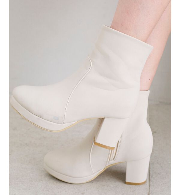  「3WAYビジューリボンブーツ」|ショートブーツ|