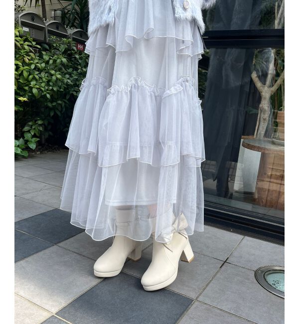  「3WAYビジューリボンブーツ」|ショートブーツ|