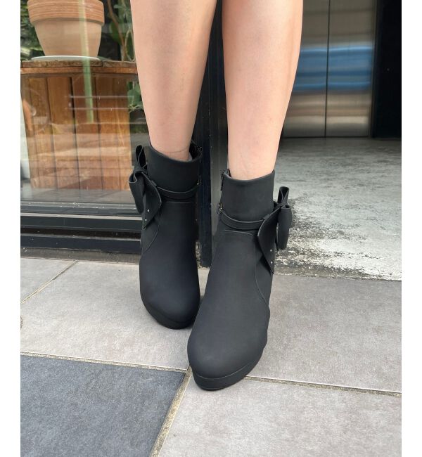  「3WAYビジューリボンブーツ」|ショートブーツ|