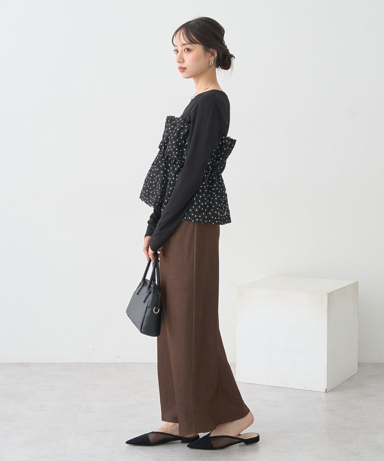 earth music&ecology「キラキラフラワー刺繍ビスチェ」|ベスト・ジレ|