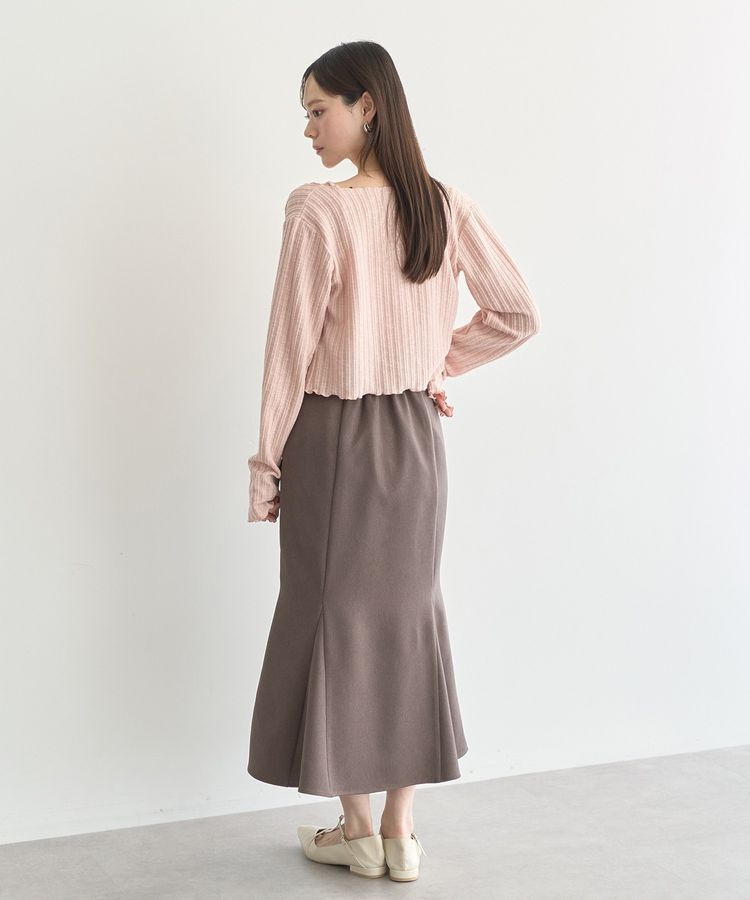 earth music&ecology「SET2点メローボレロ＋フリルキャミソール」|カーディガン|