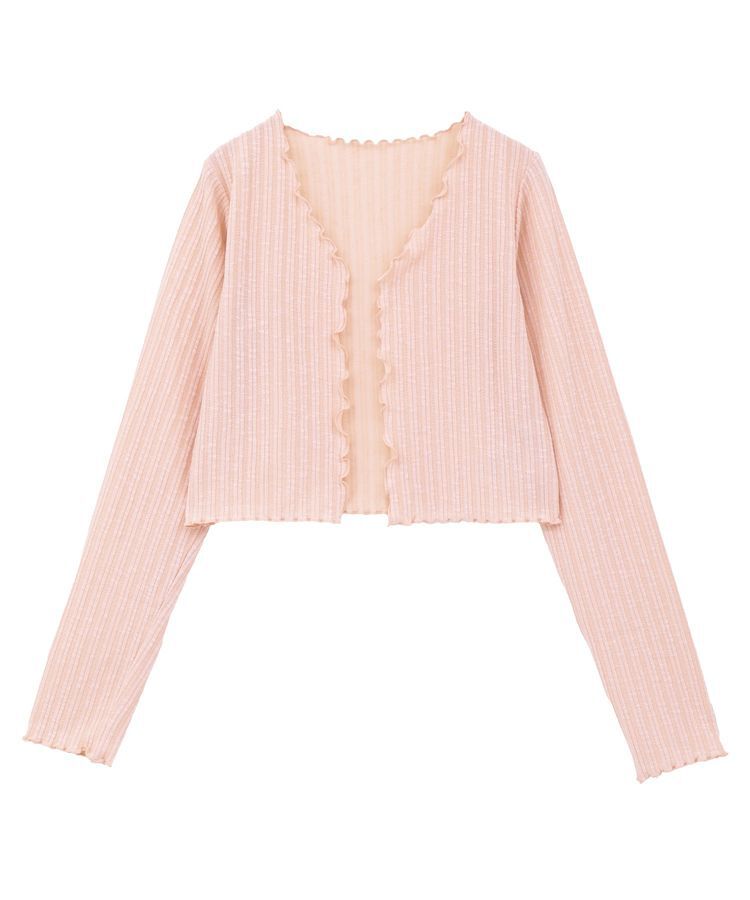 earth music&ecology「SET2点メローボレロ＋フリルキャミソール」|カーディガン|