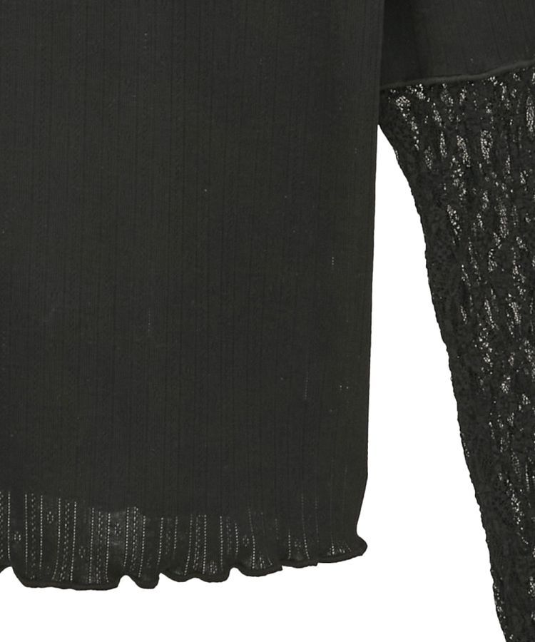 earth music&ecology「レース&times;アイレットプルオーバー」|Tシャツ・カットソー|