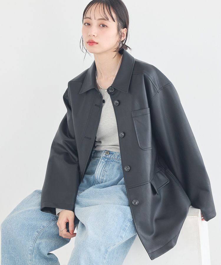 earth music&ecology「CPOシャツジャケット」|ブルゾン・スタジャン|