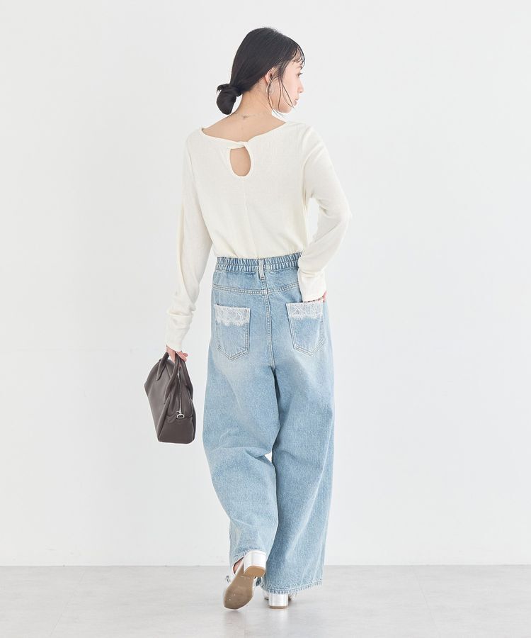 earth music&ecology「【前後2WAY】ツイストカットアウトプルオーバー」|Tシャツ・カットソー|