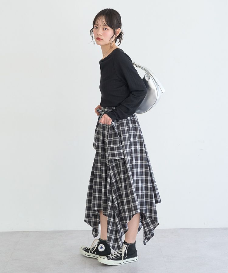 earth music&ecology「【前後2WAY】ツイストカットアウトプルオーバー」|Tシャツ・カットソー|