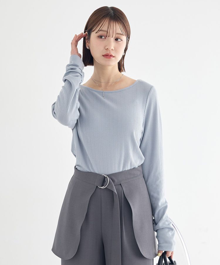 earth music&ecology「【前後2WAY】ツイストカットアウトプルオーバー」|Tシャツ・カットソー|