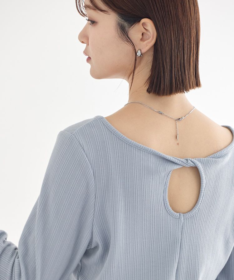 earth music&ecology「【前後2WAY】ツイストカットアウトプルオーバー」|Tシャツ・カットソー|