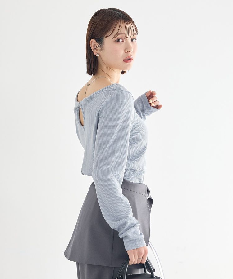 earth music&ecology「【前後2WAY】ツイストカットアウトプルオーバー」|Tシャツ・カットソー|