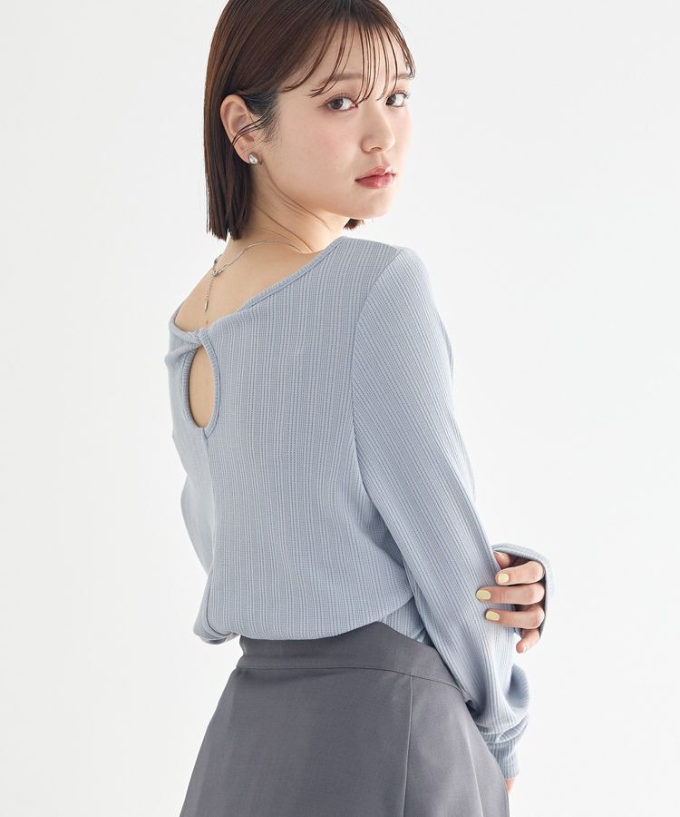 earth music&ecology「【前後2WAY】ツイストカットアウトプルオーバー」|Tシャツ・カットソー|Sax