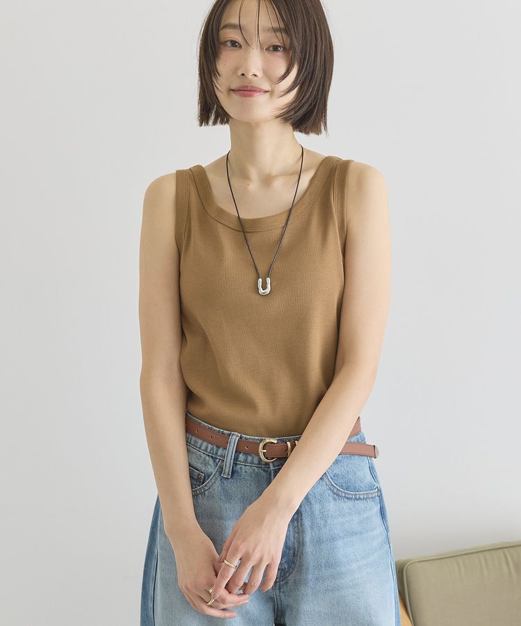 AMERICAN HOLIC「【抗菌防臭】テレコタンクトップ」|キャミソール|