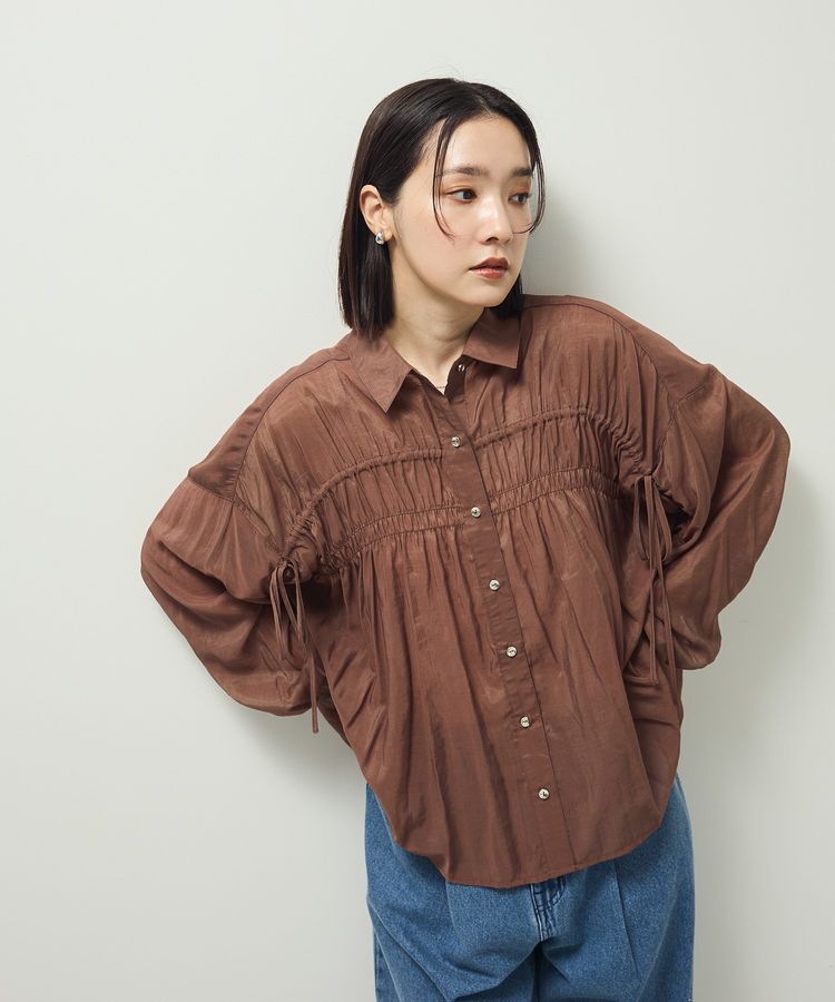Green Parks「・ELENCARE DUE シアーシャーリングシャツ」|シャツ・ブラウス|Brown