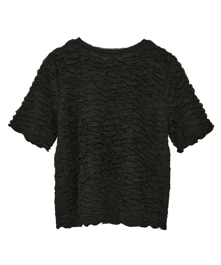 Green Parks「表面感カット5分袖プルオーバー」|Tシャツ・カットソー|