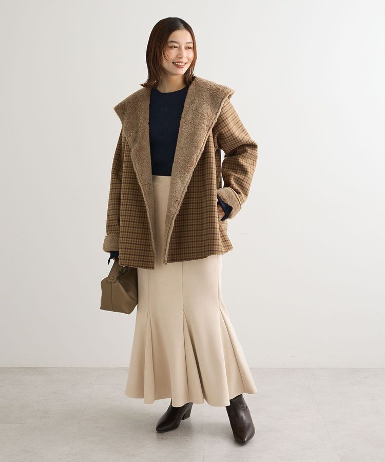 Green Parks「なめらかタッチスウェード調マーメイドスカート」|スカート|