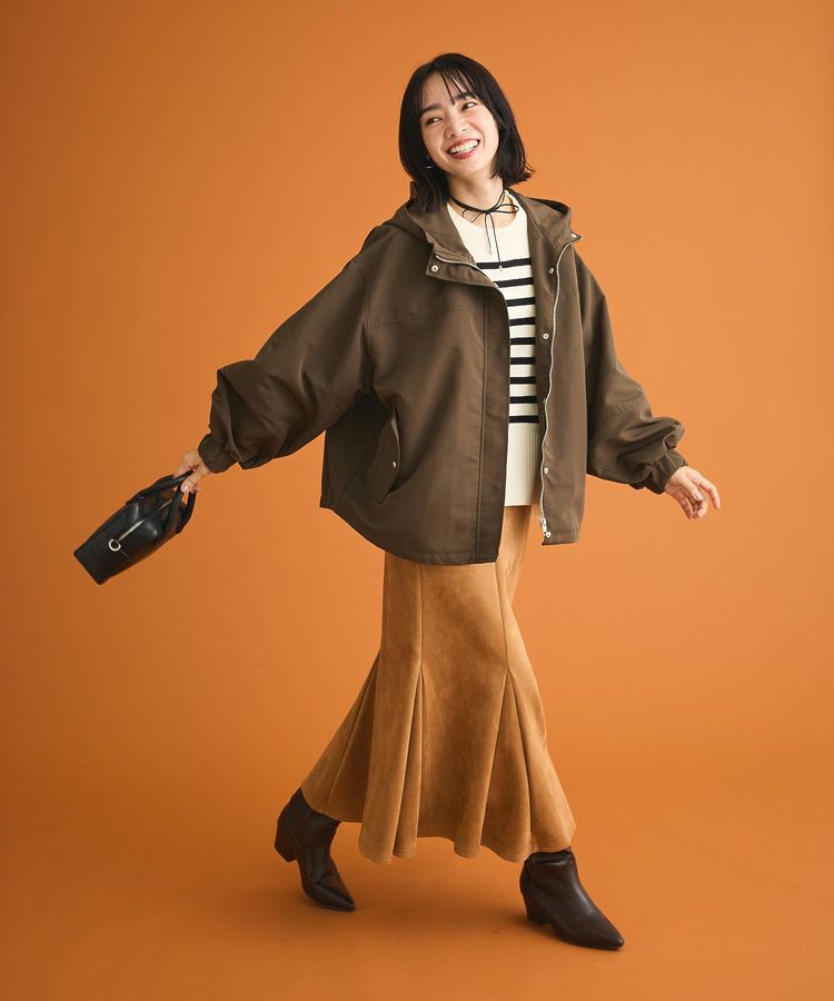 Green Parks「なめらかタッチスウェード調マーメイドスカート」|スカート|