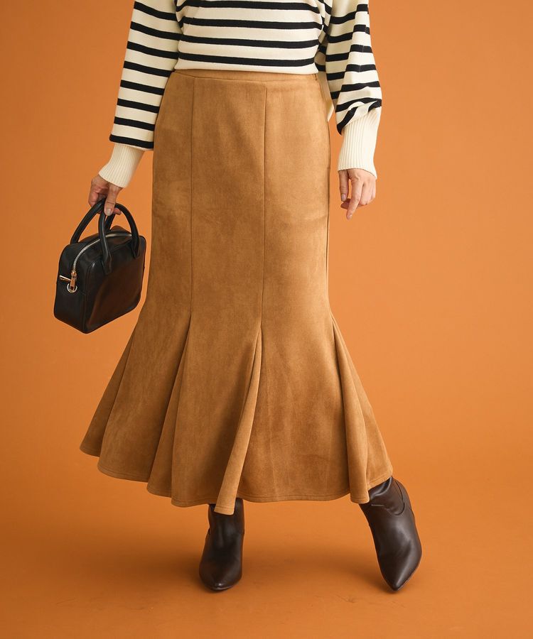 Green Parks「なめらかタッチスウェード調マーメイドスカート」|スカート|