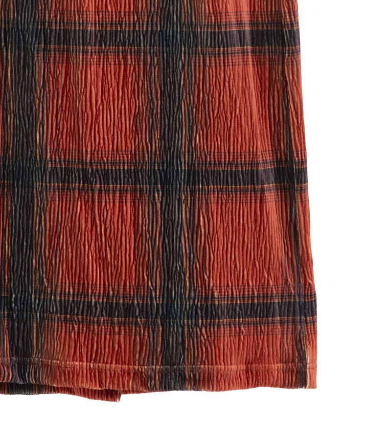 Green Parks「楊柳ベロアチェックIラインスカート」|スカート|