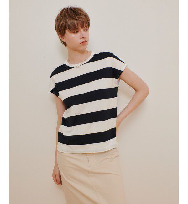 allureville「ワイドボーダープルオーバー」|Tシャツ・カットソー|