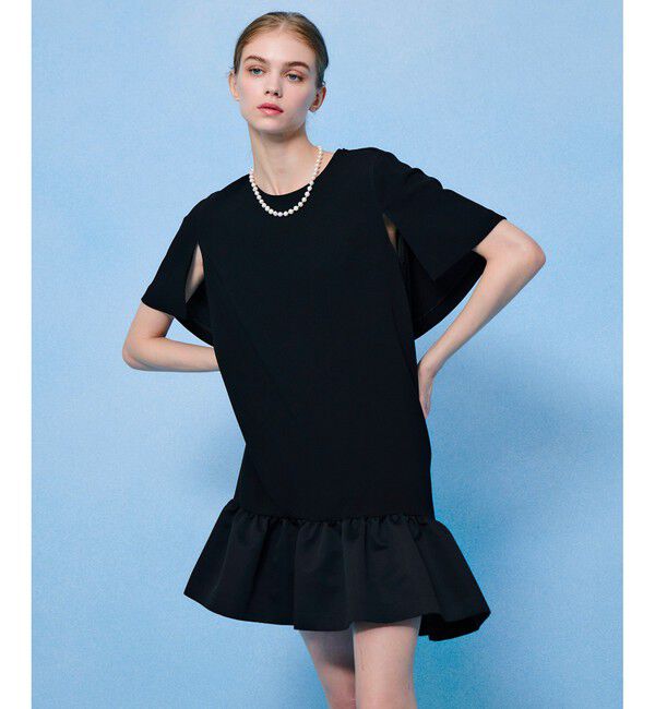 LOULOU WILLOUGHBY「【LOULOU WILLOUGHBY】ケープドレス」|ワンピース|