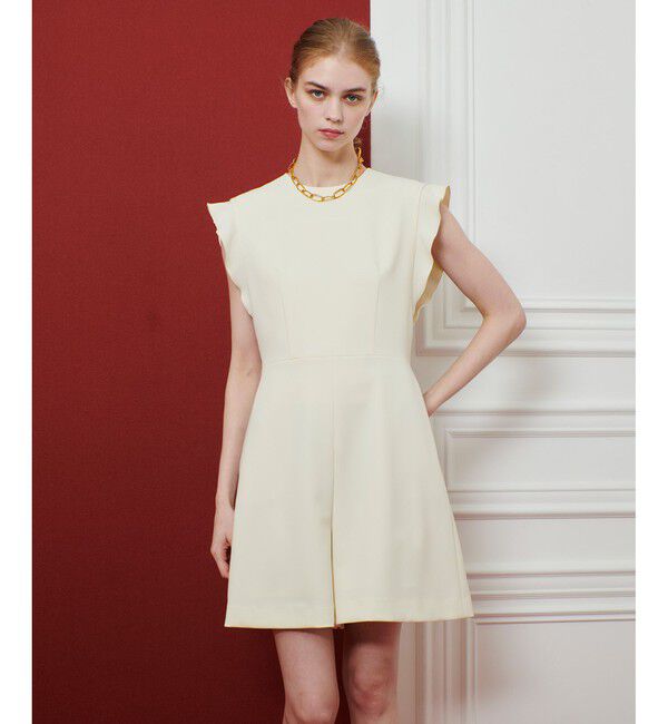 LOULOU WILLOUGHBY「【LOULOU WILLOUGHBY】ダブルクロスミニオールインワン」|オールインワン|