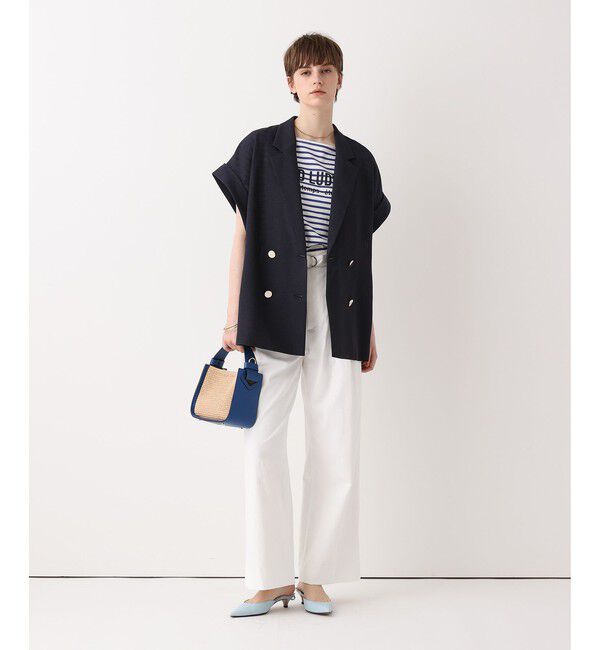 allureville「スラブメッシュフレンチスリーブジャケット」|テーラードジャケット|