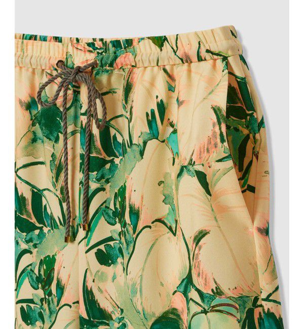 allureville「ボタニカルプリントパンツ」|チノ|