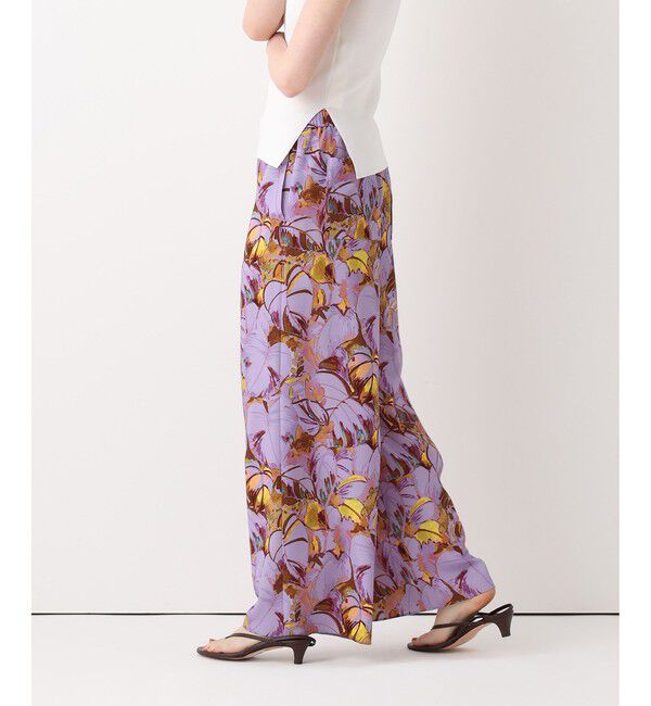 allureville「ボタニカルプリントパンツ」|チノ|