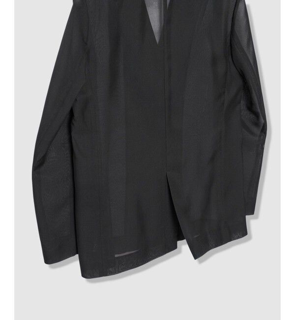 allureville「ワルツシアーオーガンジャケット」|テーラードジャケット|