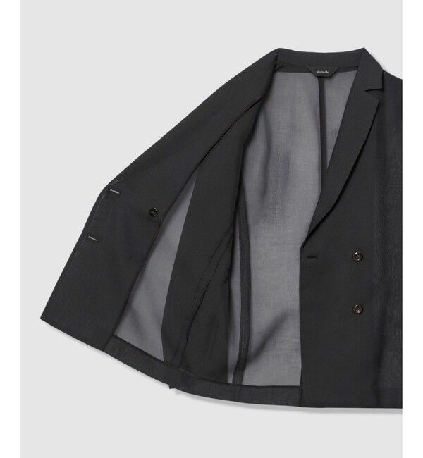 allureville「ワルツシアーオーガンジャケット」|テーラードジャケット|