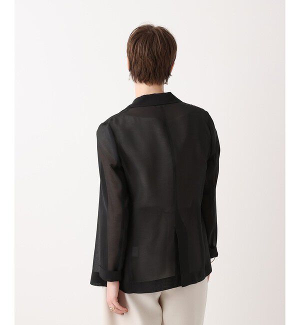 allureville「ワルツシアーオーガンジャケット」|テーラードジャケット|