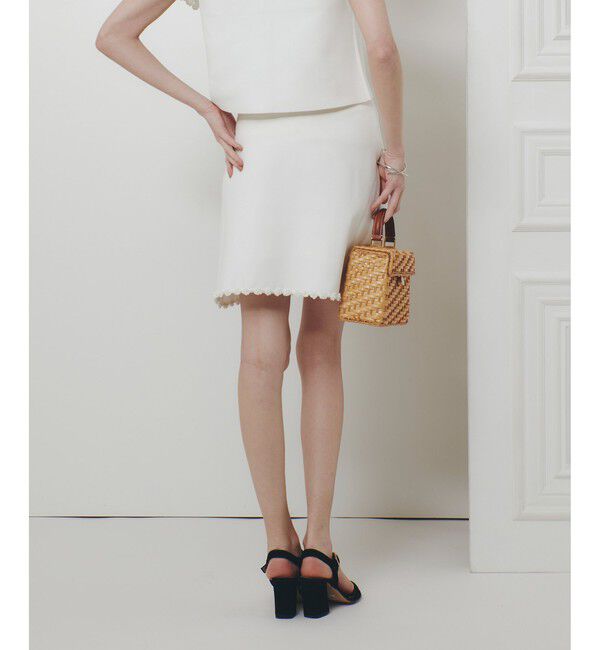 LOULOU WILLOUGHBY「【LOULOU WILLOUGHBY】クロッシェフラワーミニスカート」|スカート|